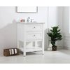 Elegant Decor 24 In. Single Bathroom Vanity Set In White VF27024WH